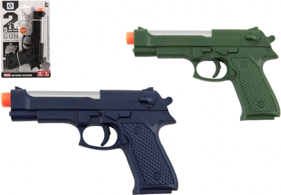 Pistolet plastikowy 17 cm ze światłem i dźwiękiem
