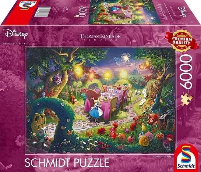 Puzzle Alicja w Krainie Czarów: Herbaciany podwieczorek Szalonego Kapelusznika 6000 elementów