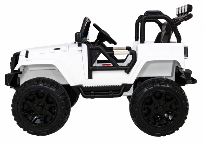 Dziecięcy samochodzik elektryczny All Terrain Jeep Biały