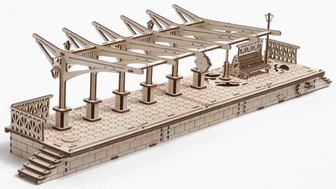 Ugears 3D puzzle - Dworzec kolejowy 196 części
