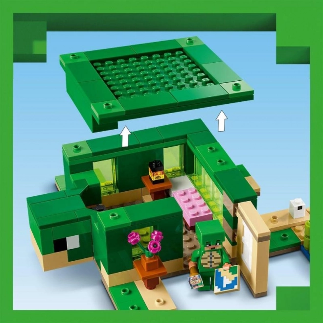 Minecraft Domek Żółwi na Plaży