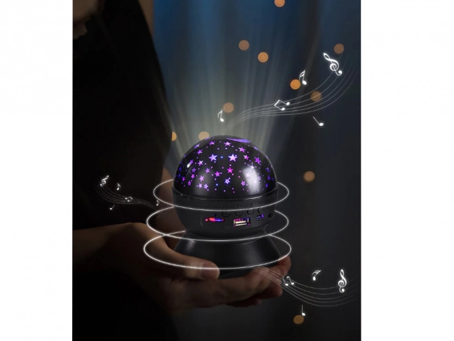 Nocny projektor LED z głośnikiem i Bluetooth