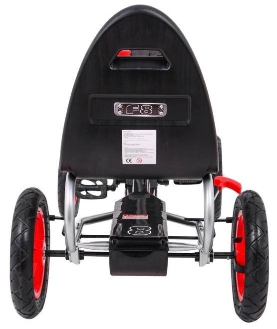 Gokart Full Ahead AIR z pedałami dla dzieci 3+ Czerwony + Regulacja siedzenia + Opony pneumatyczne + Hamulec ręczny