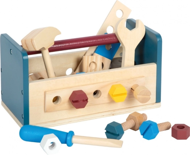 Drewniany warsztat i skrzynka na narzędzia 2 w 1 SMALL FOOT Workshop