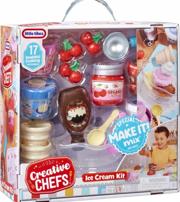 Zestaw lodowy LITTLE TIKES Creative Chefs z 17 akcesoriami