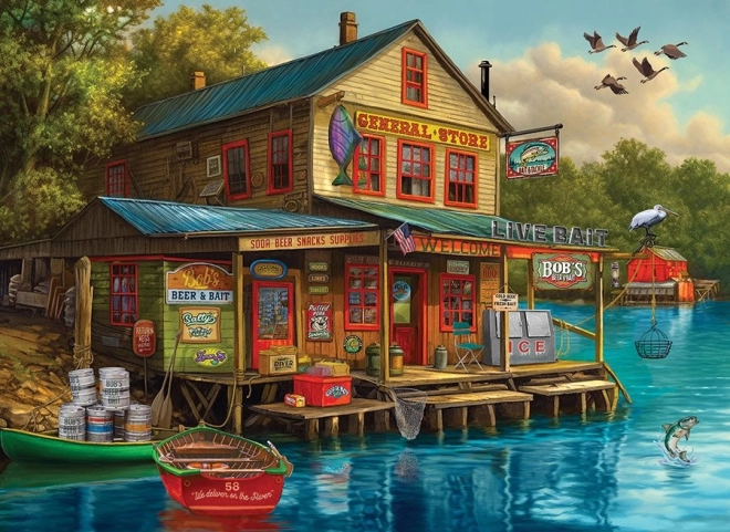 Puzzle Sklep Bob's Beer & Bait 1000 elementów