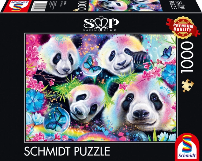 Puzzle Schmidt Neon: Pandy 1000 elementów