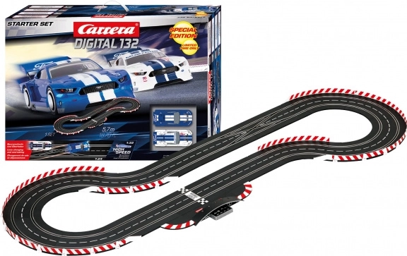 autodrom carrera digital 132 starter set z ford mustang gty, 5,7 m