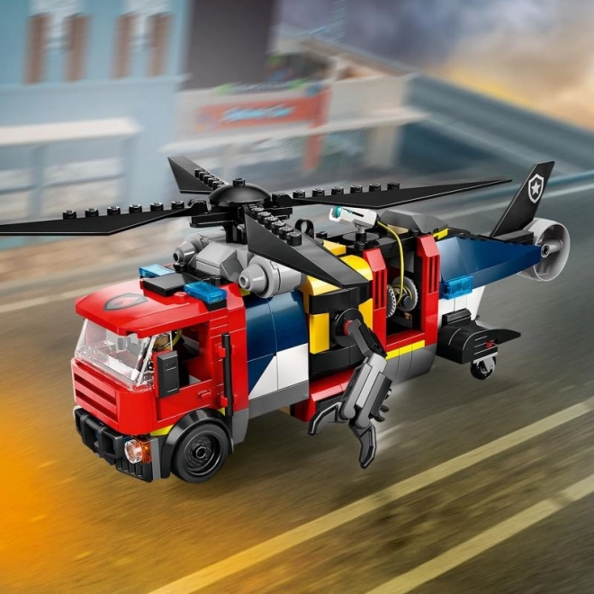 LEGO® City 60462 Remix: Helikopter, wóz strażacki i łódź podwodna