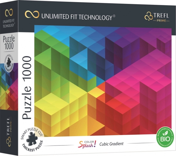 Puzzle TREFL UFT Color Splash kostkowy gradient 1000 elementów