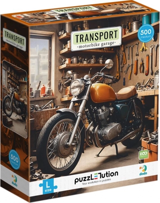 Puzzle Dodo Transport: Motocyklowy Warsztat 500 elementów