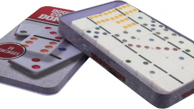 Domino w metalowym pudełku dla dzieci