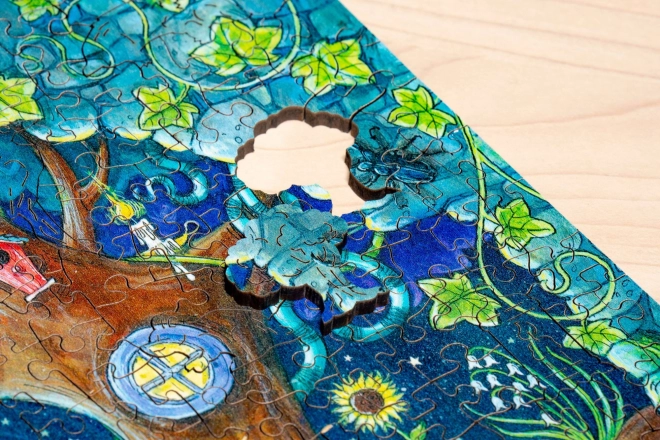 Drewniane puzzle magiczny las 500 elementów