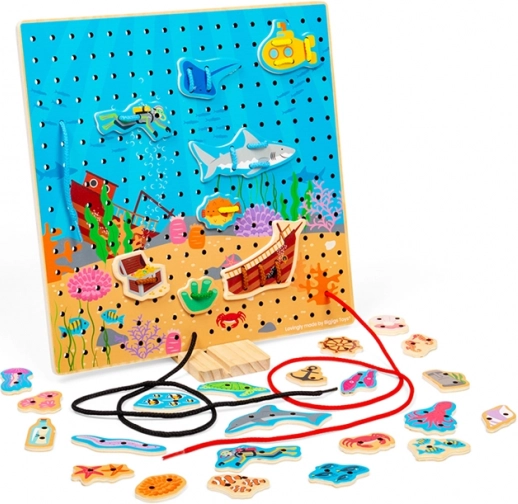 Bigjigs Toys – przewlekanka – podwodny świat