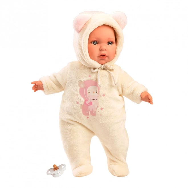 Llorens 14208 BABY JULIA - realistyczna lalka niemowlę z miękkim materiałowym ciałem - 42 cm