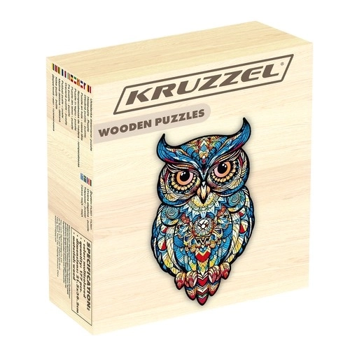 Drewniane puzzle sowa Kruzzel
