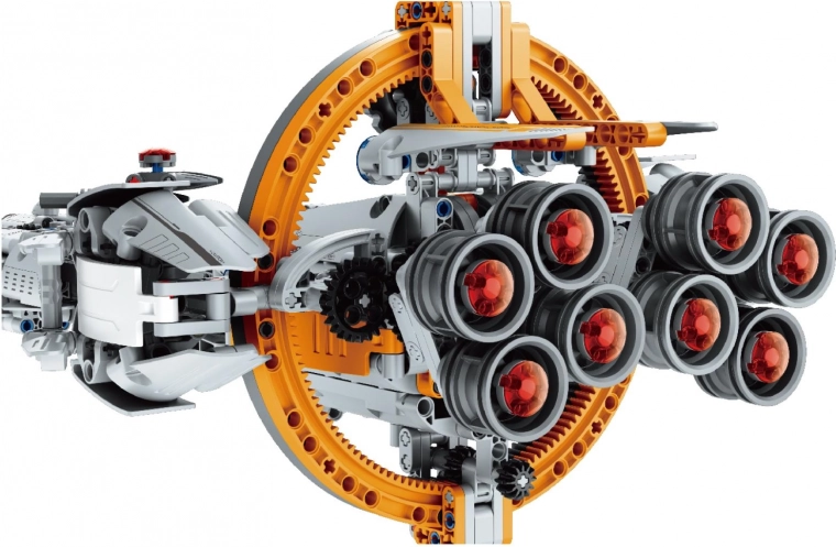 Design inspirowany sci‑fi z pierścieniem kołowym