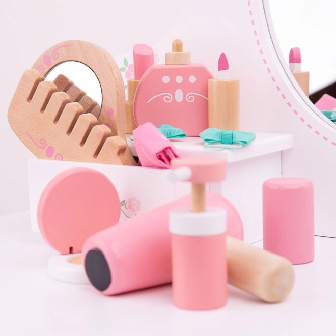 Bigjigs Toys Drewniany zestaw kosmetyczny