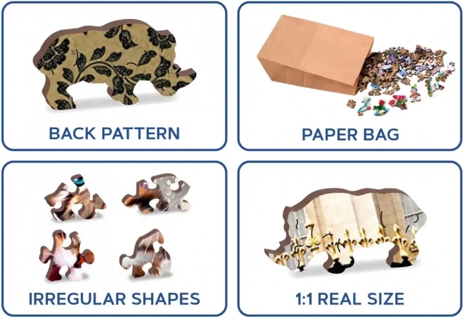 Drewniane puzzle Kocięta w Londynie