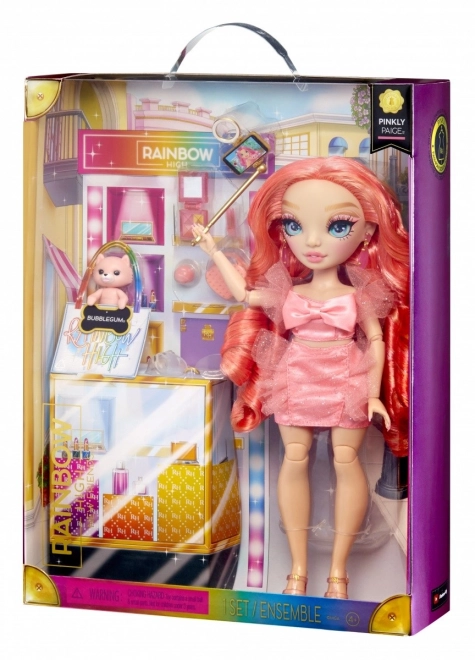 Rainbow High Nowi Przyjaciele - Modna lalka Pinkly Paige Pink