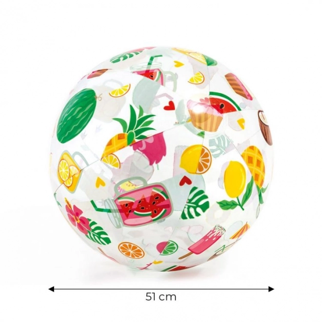 Piłka dmuchana z wzorami - 51 cm