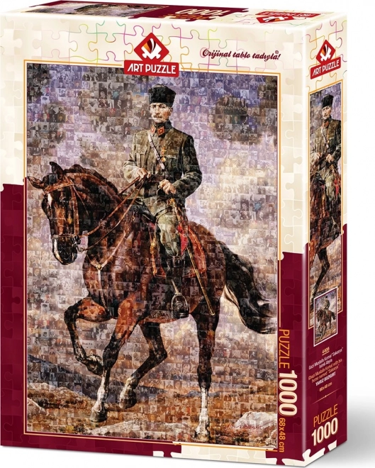 ART PUZZLE Puzzle Ghazi Mustafa Kemal na swoim koniu 1000 elementów