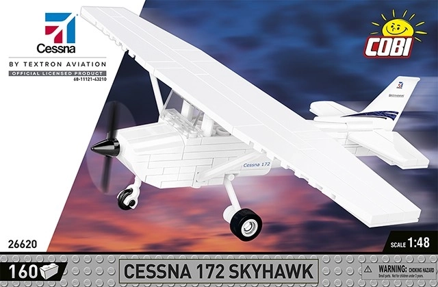 Cobi zestaw Cessna 172 Skyhawk 160 klocków biała
