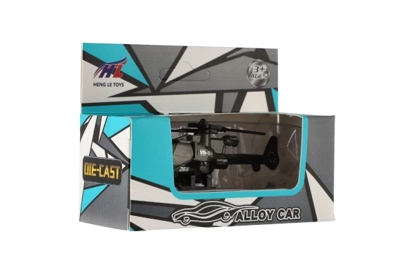 Metalowy i plastikowy helikopter dla dzieci 10 cm