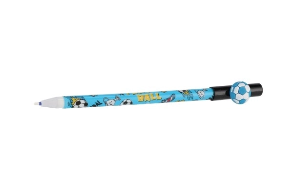 Gumowe pióro/piłka gumowa do piłki nożnej 16 cm plast 6 kolorów 36 sztuk w pudełku