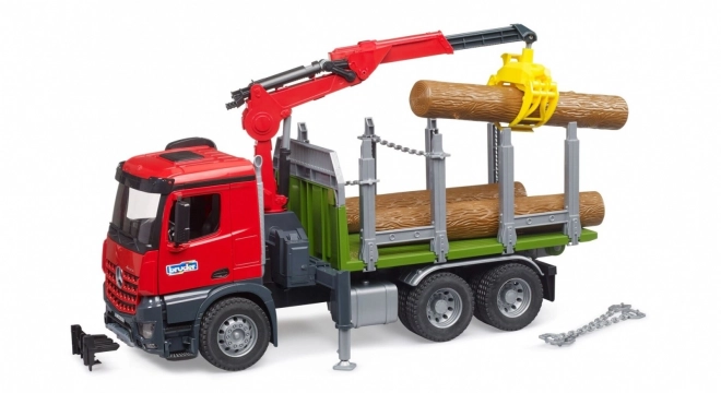 Bruder transporter drewna z żurawiem hydraulicznym