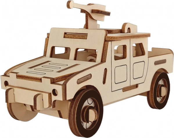 Woodcraft 3D puzzle drewny pojazd wojskowy