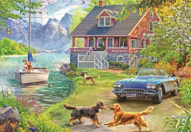 Ravensburger puzzle Lato nad jeziorem 200 elementów