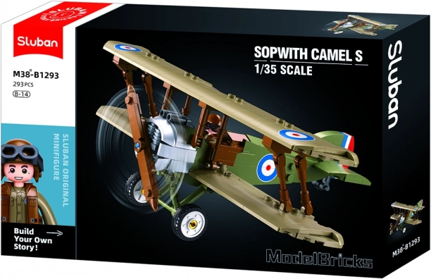 Zestaw klocków dwupłatowca Sopwith - Model Bricks