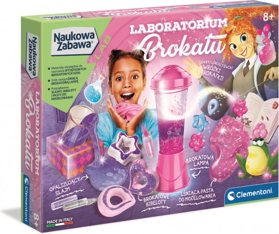 Kreatywne laboratorium brokatu CLEMENTONI dla dzieci od 8 lat