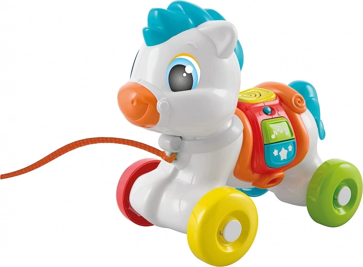 Clementoni Baby interaktywny pociągany kucyk
