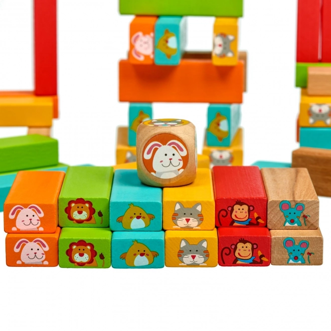 Lucy & Leo „Zgadnij, kto“ - dziecięca drewniana gra Jenga