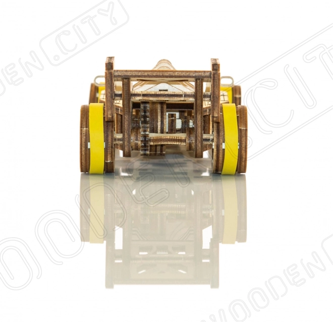 Drewniane Miasto 3D puzzle Wyścigowy Samochód Bolid 108 części