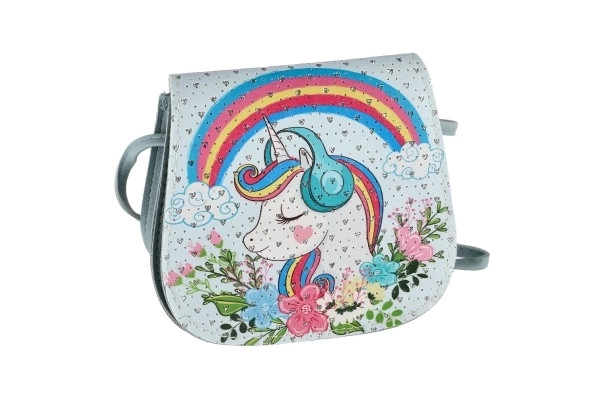 Torebka/Jednorożec torba z kamykami plastik 4 kolory w woreczku 17x15x3cm