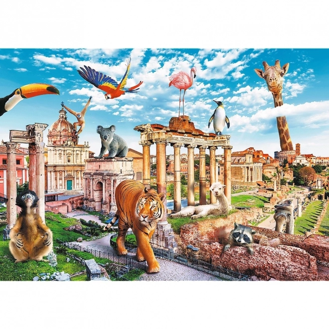 Puzzle Wesołe Miasta - Dziki Rzym 1000 elementów