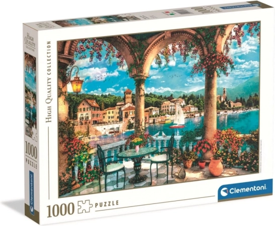 Puzzle 1000 elementów BALCONY VIEW OF LAKE COMO od Clementoni