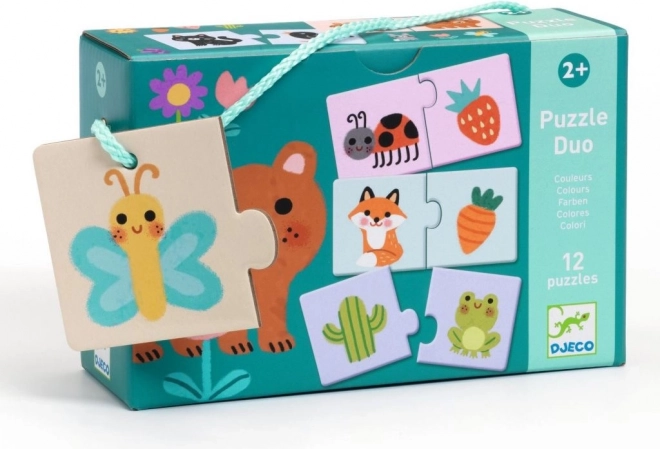 Djeco Eduludo Puzzle Duo – kolory