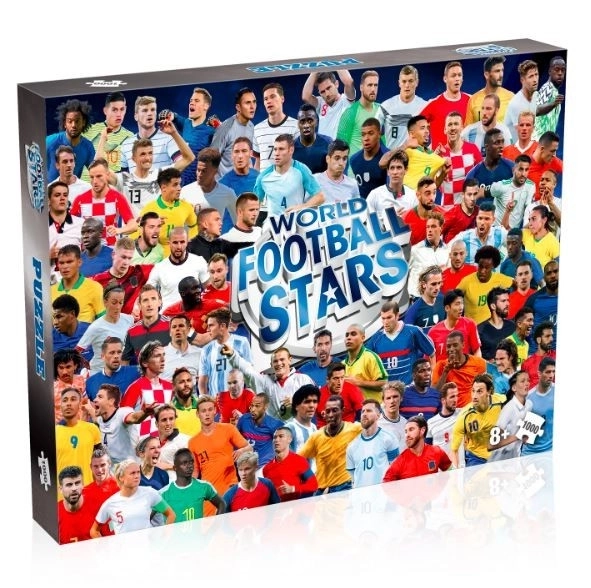 Puzzle 1000 elementów Gwiazdy światowej piłki nożnej
