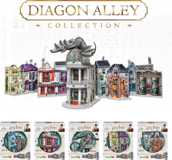 3D puzzle WREBBIT Harry Potter: Bank Gringotta 300 części