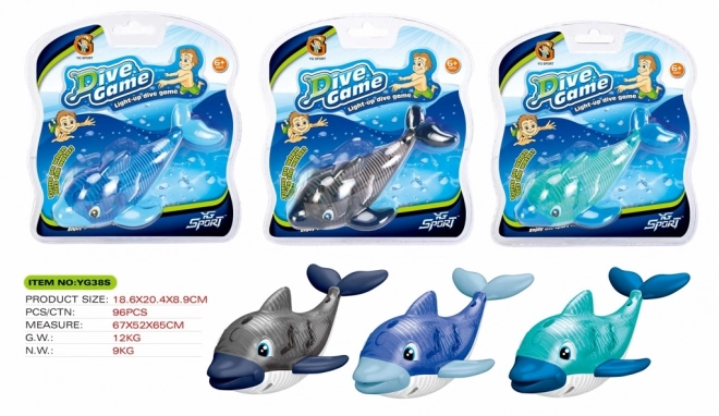 Świecący delfin do nurkowania
