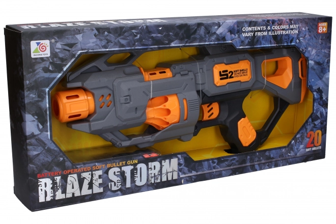 Pistolet z 20 piankowymi nabojami 44 cm