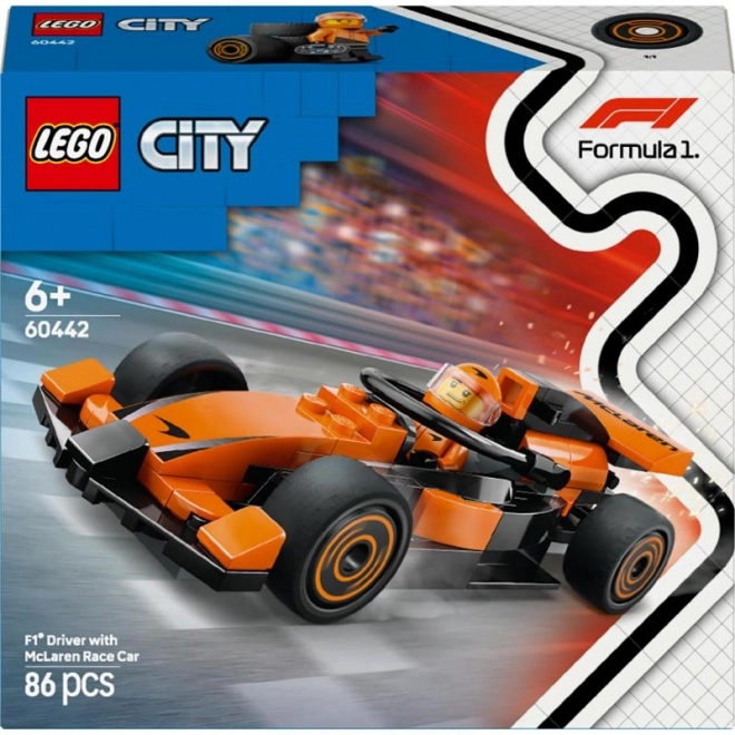 LEGO® City 60442 Kierowca F1 z samochodem wyścigowym McLaren