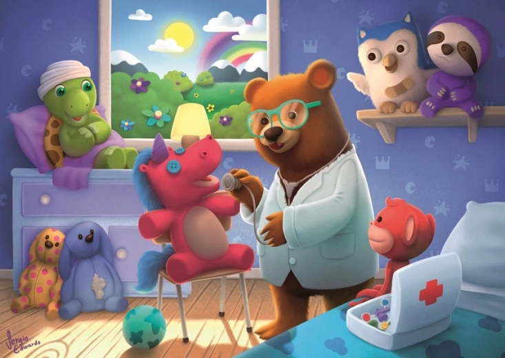 Ravensburger puzzle Pluszowy ostry dyżur 35 elementów
