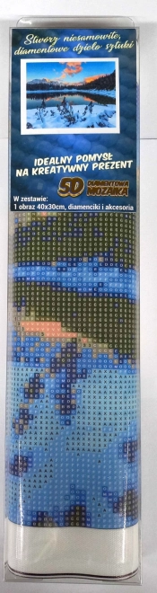 Norimpex Malowanie diamentowe Zimowy spokój 30x40 cm