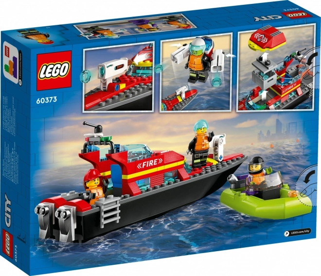LEGOae City 60373 Łódź ratunkowa straży pożarnej i ponton