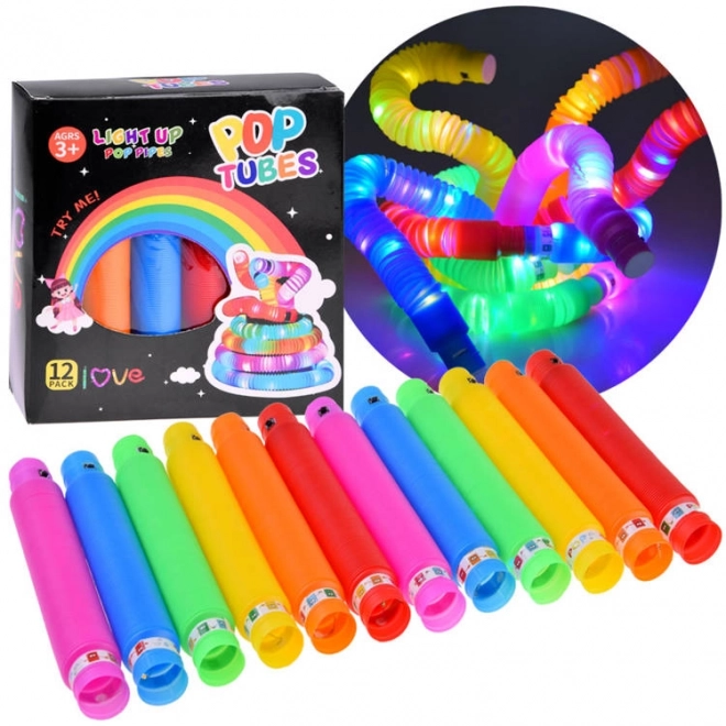 Świecące LED popowe rurki sensoryczne